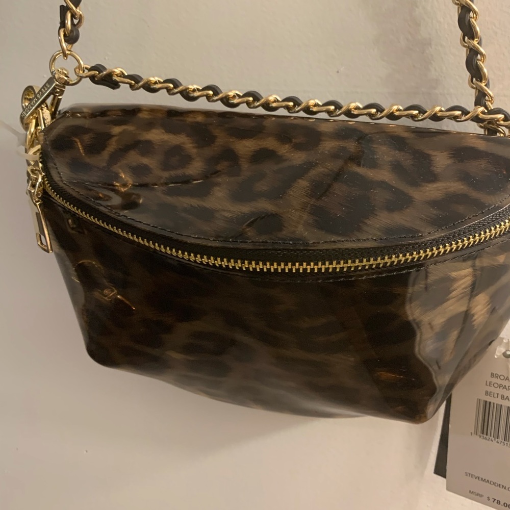 Steve Madden Animal Print Convertible Belt Bag